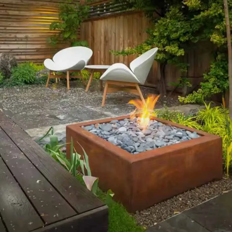 Corten Fire Pit Propan