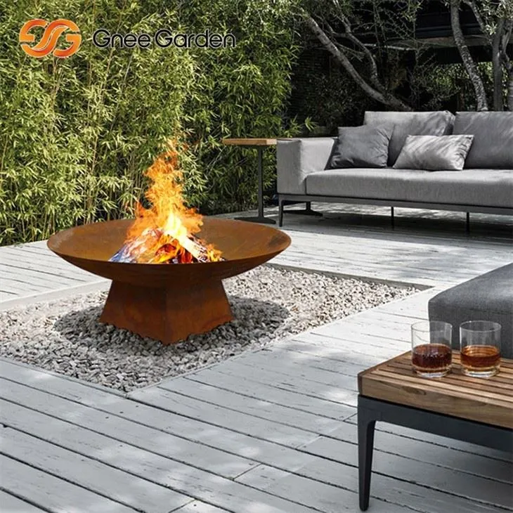 Corten Modern Grill Fire Pit Dizajn