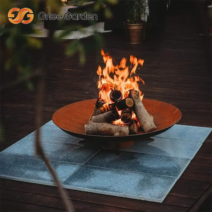 Corten Outdoor Fire Bowl Obitelj prijateljski prijateljski