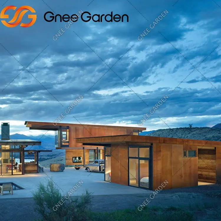 Corten čelična zavjesa zid zahrđala boja