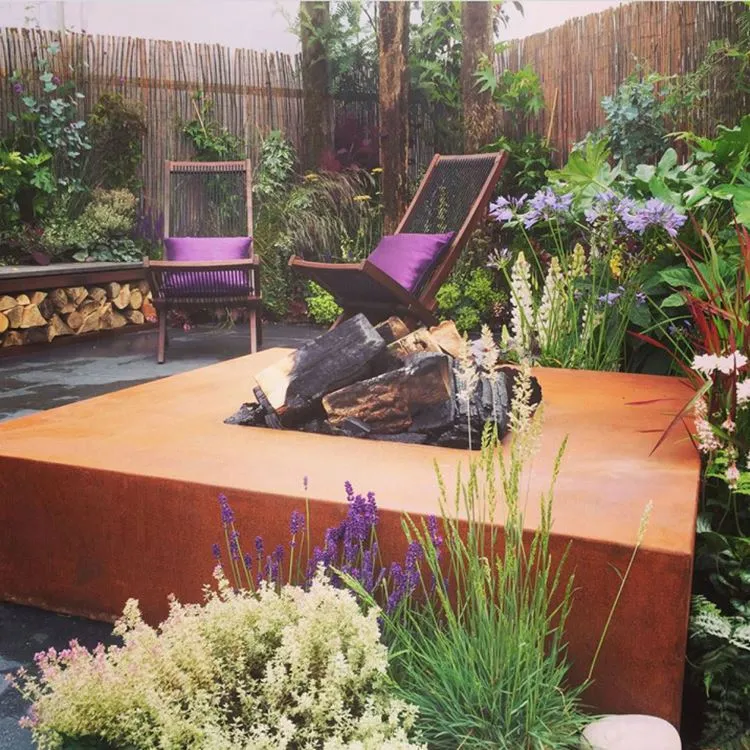 Corten Čelik Vatra Zdjela