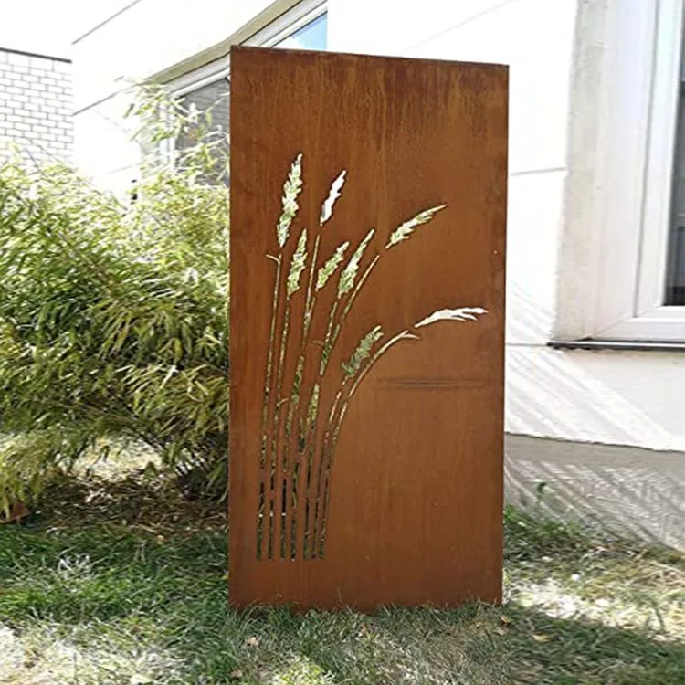 Corten Steel Garden Paravan pravokutni prilagođeni