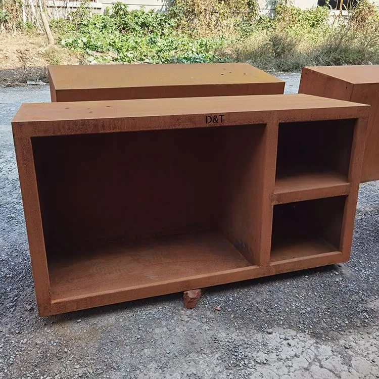 Corten Steel vanjski roštilj na drveni ugljen