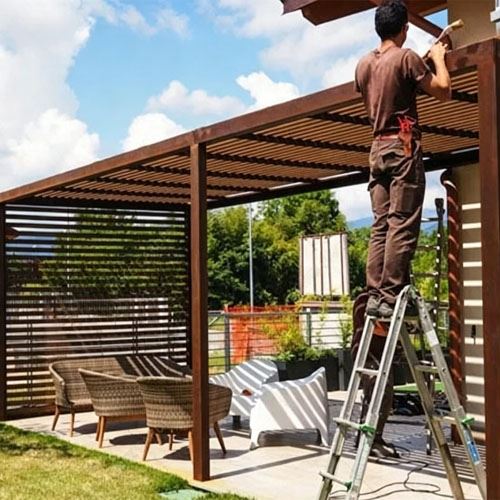 Corten Steel vanjske vodootporne pergole sjenice
