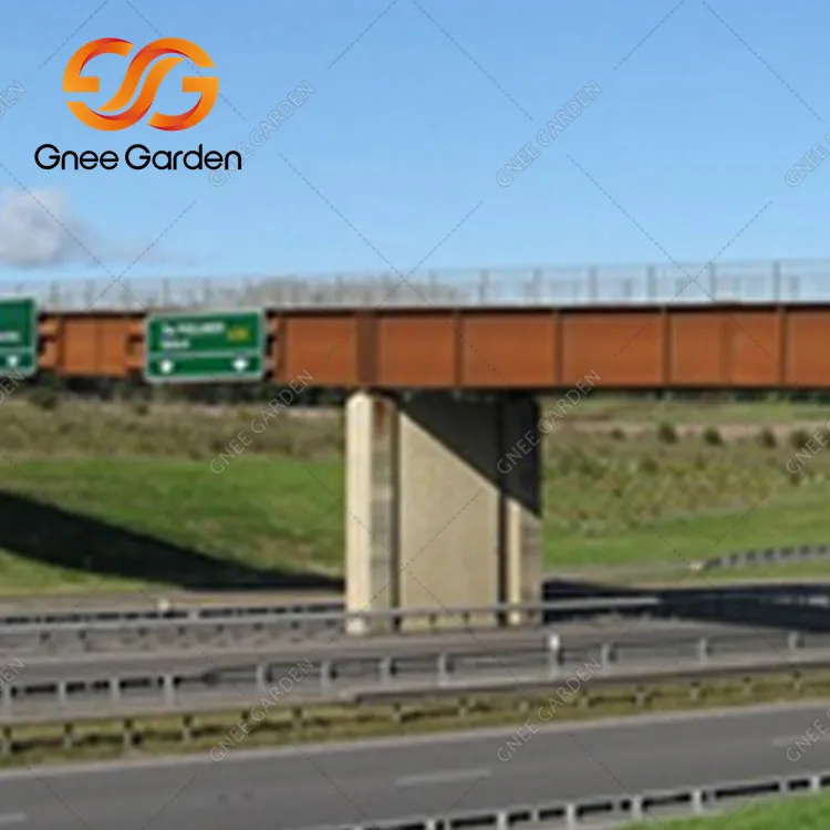 Konstrukcija pješačkog mosta od čelika Corten