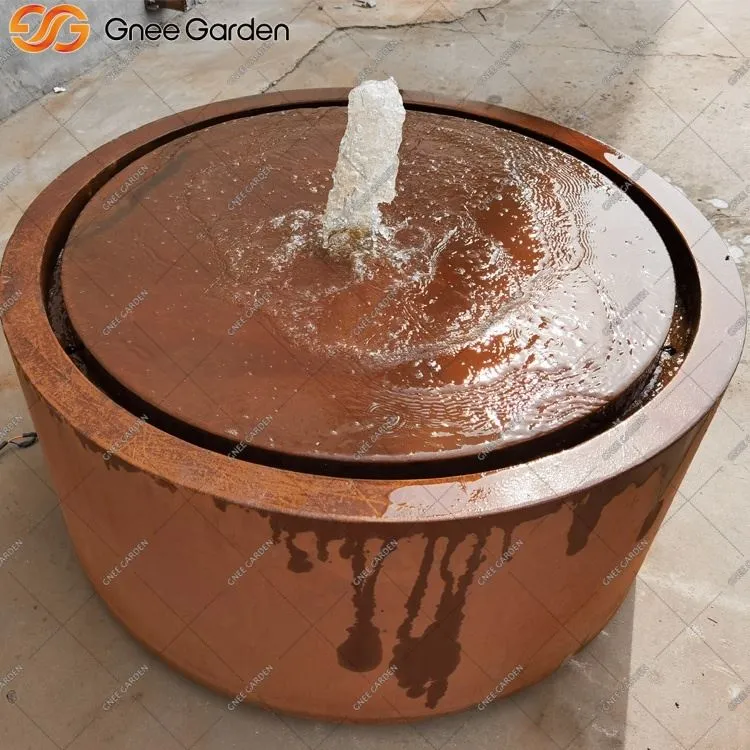 Corten Steel Water Feature za male vrtove