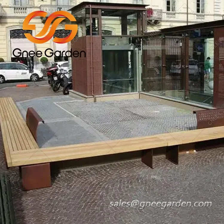 Vanjski namještaj prilagođene veličine Corten Steel