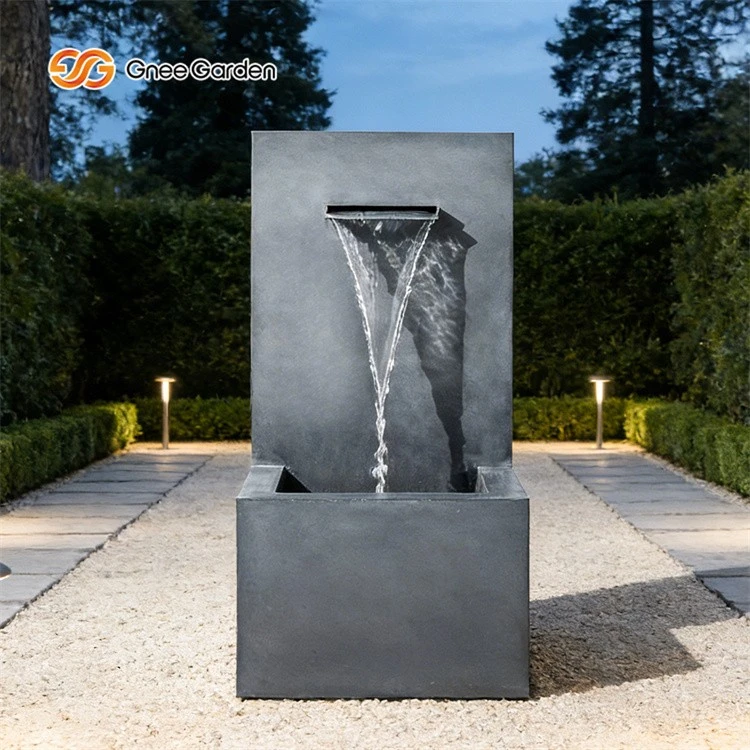 Outdoor Metal Water Wall  Fountain Pump Included