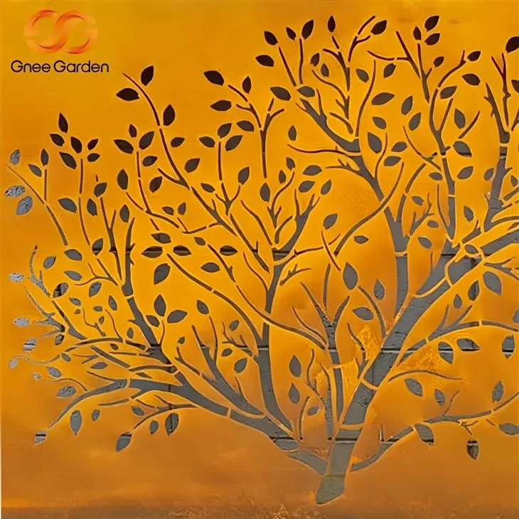 Laserski rezani čelični zasloni za popločani dio dvorišta