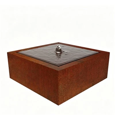 Četvrtaste vodene fontane Corten Steel